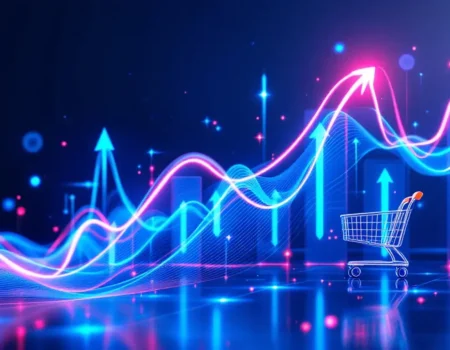 a person sitting in a shopping cart